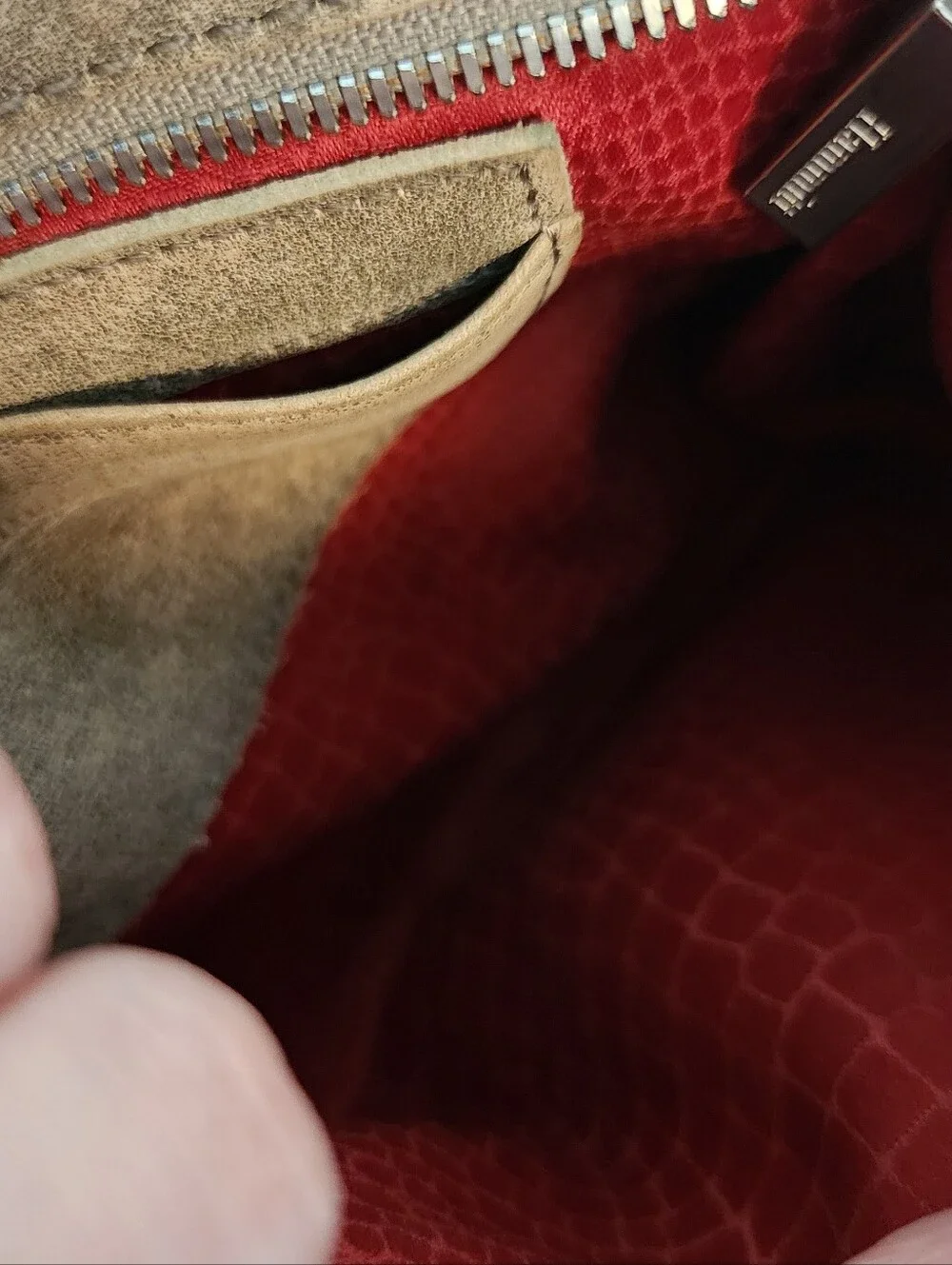 Hammitt Olive Green Suede Messenger Bag